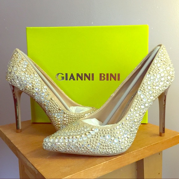Gianni Bini Shoes - Gianni Bini Jeweled Pointy Toe Pumps